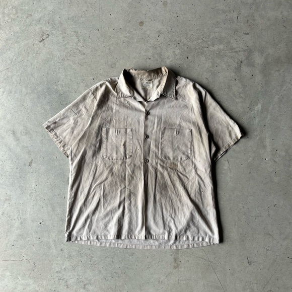 Vintage 90s Workwear Button Up Shirt | Size M - Picture 1 of 4